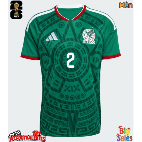 Mexico Jorge Sanchez #2 Replica Home Stadium Shirt World Cup 2026 Short Sleeve